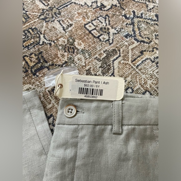 Noralee Ash Linen Pants + Bow Tie - Picture 2 of 4